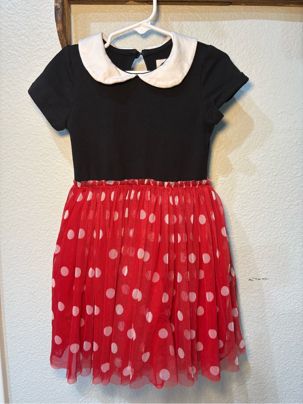 Taylor Joelle Minnie Mouse Peter Pan Collar Polka dot tulle Disney princess puff